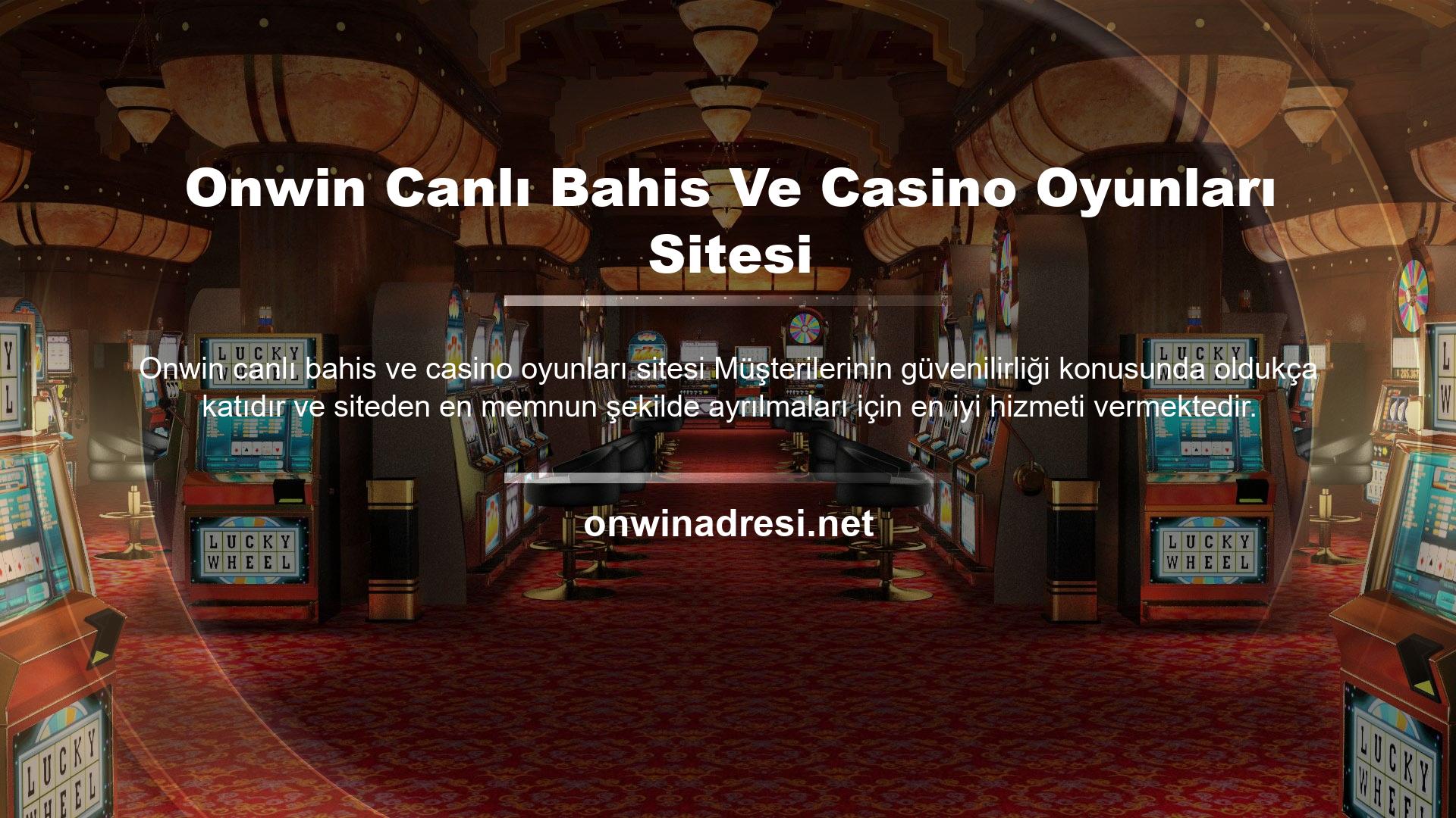 Onwin Canlı Bahis Ve Casino Oyunları Sitesi