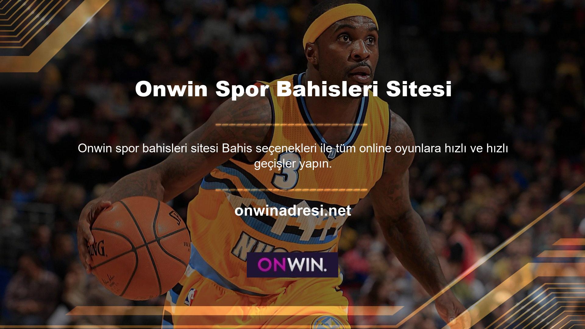 Onwin Spor Bahisleri Sitesi