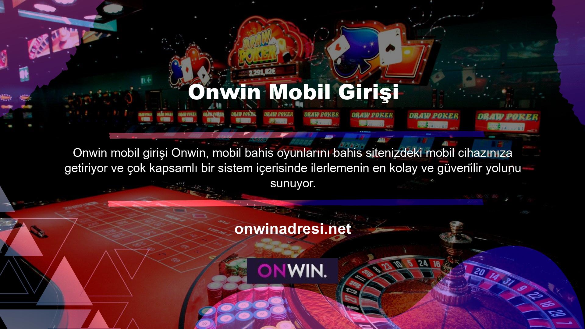 Onwin mobil giriş seçeneğini doğru anlamak ve kullanmak için cep telefonunuzdan siteye giriş yapmalısınız